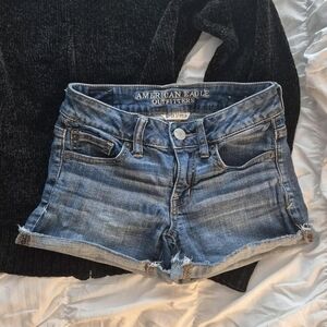American Eagle Outfitters Women's Blue Denim Shorts